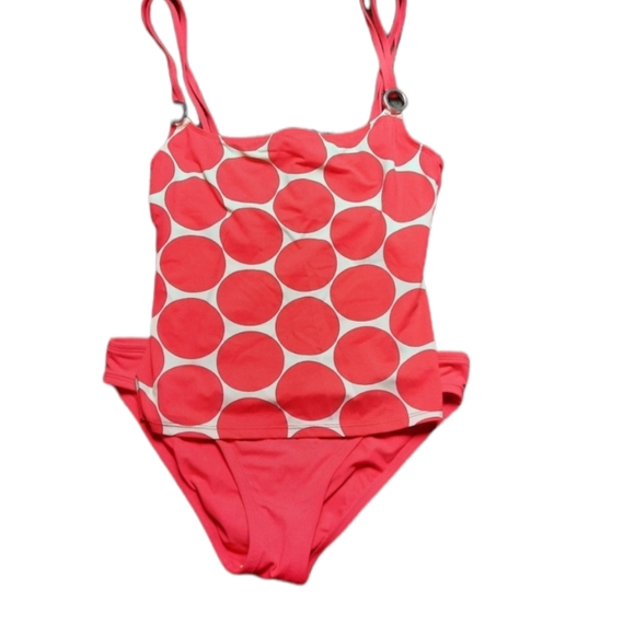 La Blanca Tankini Red Polka Dot 2pc SZ 6 - Picture 1 of 8